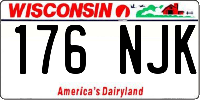 WI license plate 176NJK