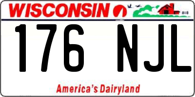 WI license plate 176NJL