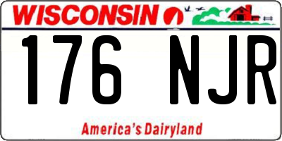 WI license plate 176NJR