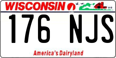 WI license plate 176NJS