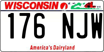 WI license plate 176NJW
