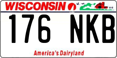 WI license plate 176NKB