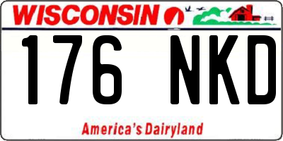 WI license plate 176NKD