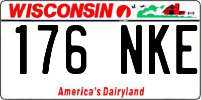 WI license plate 176NKE