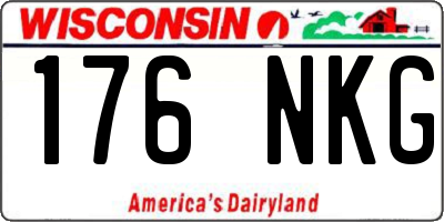 WI license plate 176NKG