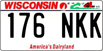 WI license plate 176NKK