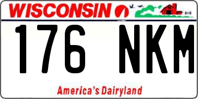 WI license plate 176NKM