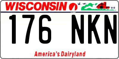 WI license plate 176NKN