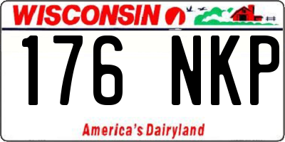 WI license plate 176NKP