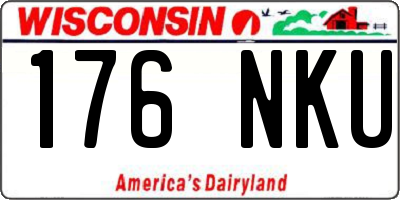WI license plate 176NKU