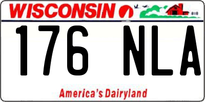 WI license plate 176NLA