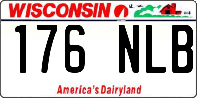 WI license plate 176NLB