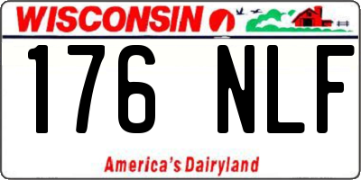 WI license plate 176NLF