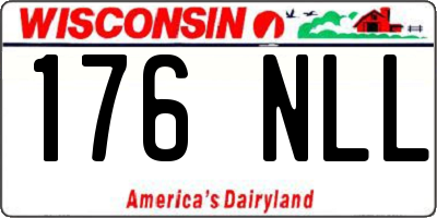 WI license plate 176NLL