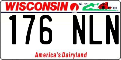 WI license plate 176NLN