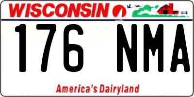 WI license plate 176NMA