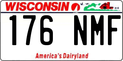 WI license plate 176NMF