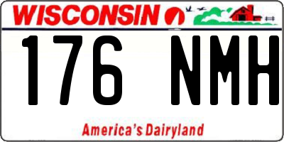 WI license plate 176NMH