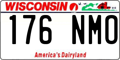 WI license plate 176NMO
