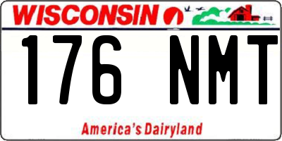 WI license plate 176NMT