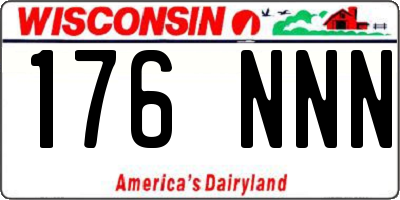 WI license plate 176NNN