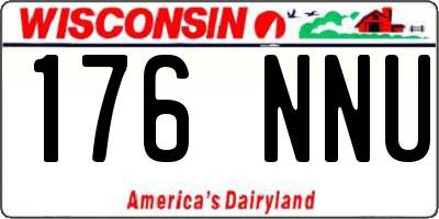 WI license plate 176NNU
