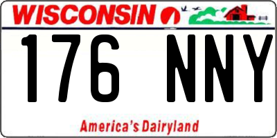 WI license plate 176NNY