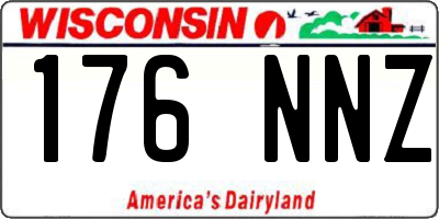 WI license plate 176NNZ