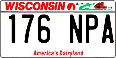 WI license plate 176NPA