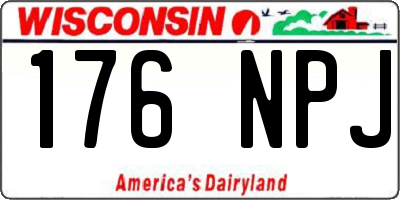 WI license plate 176NPJ