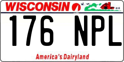 WI license plate 176NPL