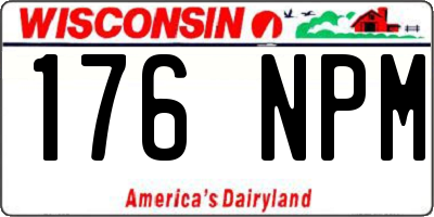 WI license plate 176NPM