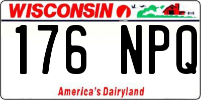 WI license plate 176NPQ