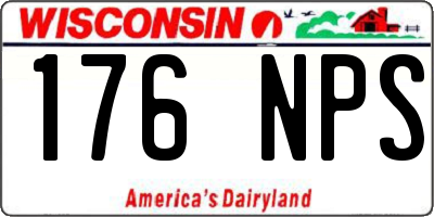 WI license plate 176NPS