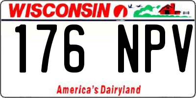 WI license plate 176NPV