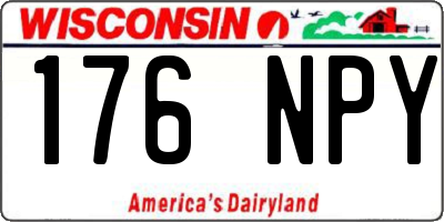 WI license plate 176NPY