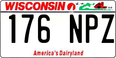 WI license plate 176NPZ