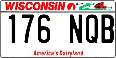 WI license plate 176NQB