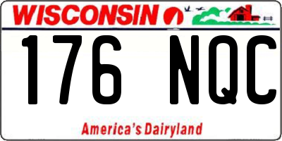 WI license plate 176NQC