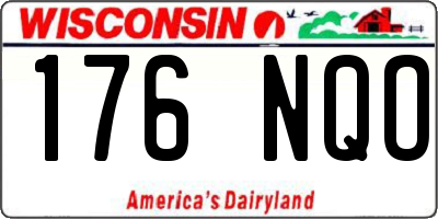 WI license plate 176NQO