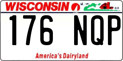 WI license plate 176NQP