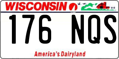 WI license plate 176NQS