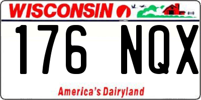 WI license plate 176NQX