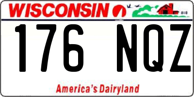 WI license plate 176NQZ