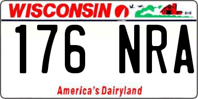WI license plate 176NRA