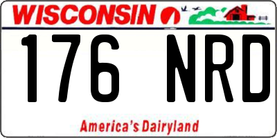 WI license plate 176NRD