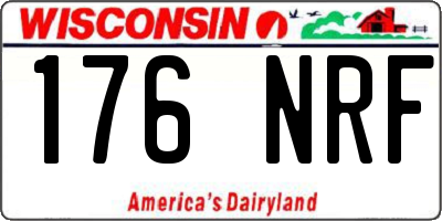 WI license plate 176NRF