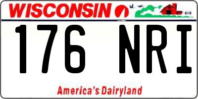 WI license plate 176NRI