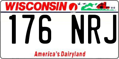 WI license plate 176NRJ