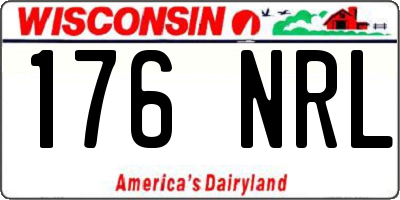 WI license plate 176NRL